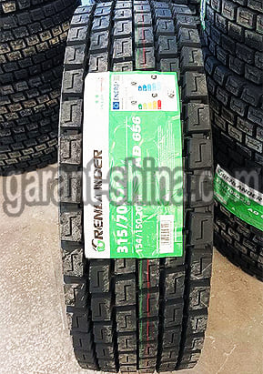 Grenlander AD656 (приводная) 315/70 R22.5 154/150M 20PR - Фото протектора с этикеткой